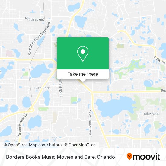 Borders Books Music Movies and Cafe map