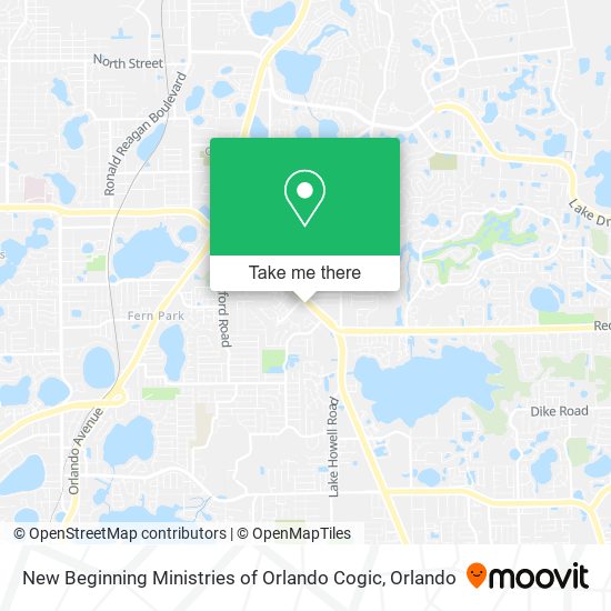 Mapa de New Beginning Ministries of Orlando Cogic