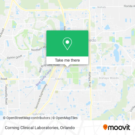 Corning Clinical Laboratories map