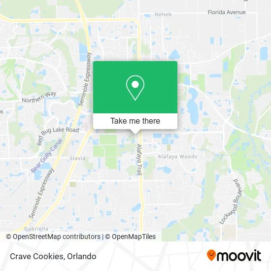 Crave Cookies map