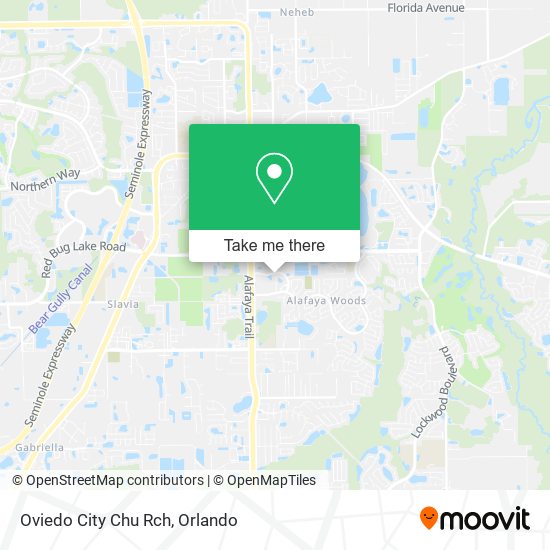 Oviedo City Chu Rch map