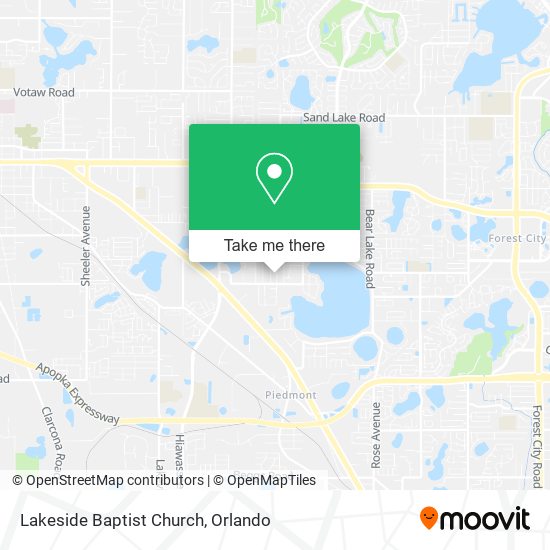 Mapa de Lakeside Baptist Church