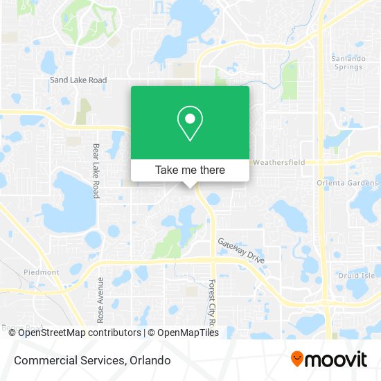 Commercial Services map