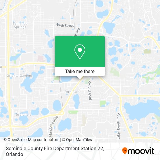 Seminole County Fire Department Station 22 map