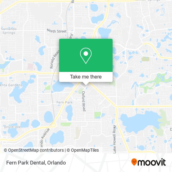 Fern Park Dental map