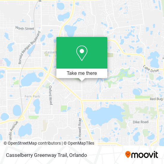 Mapa de Casselberry Greenway Trail