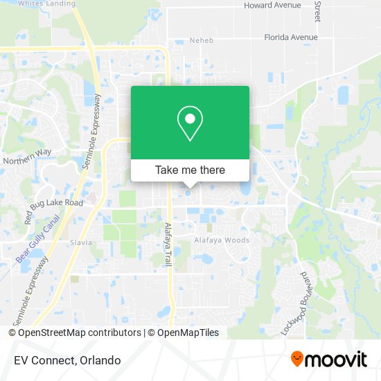 EV Connect map