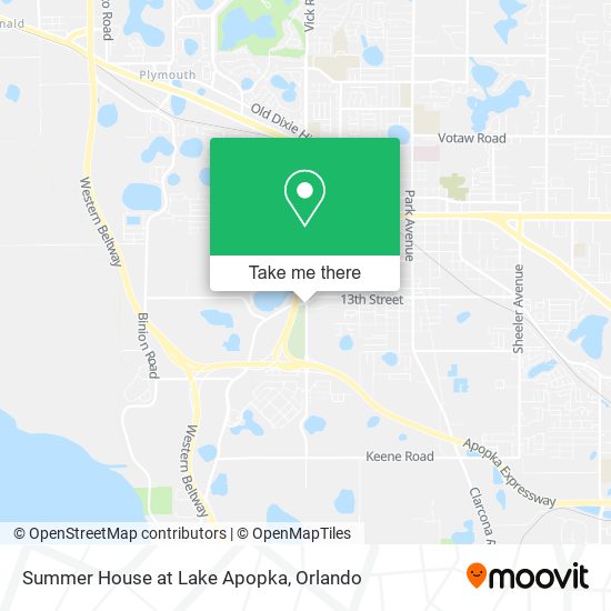 Mapa de Summer House at Lake Apopka