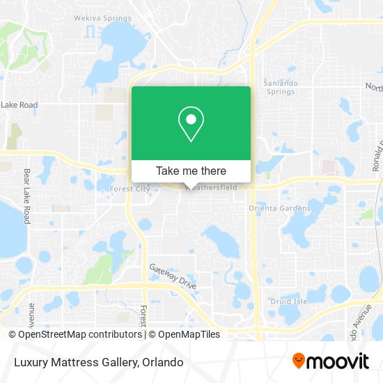 Luxury Mattress Gallery map