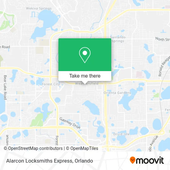 Alarcon Locksmiths Express map