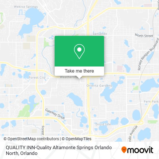 Mapa de QUALITY INN-Quality Altamonte Springs Orlando North