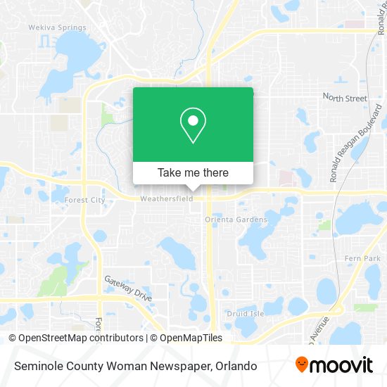 Seminole County Woman Newspaper map