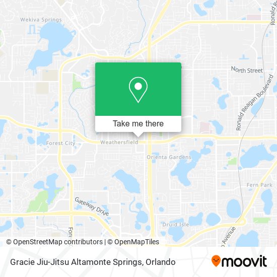 Gracie Jiu-Jitsu Altamonte Springs map