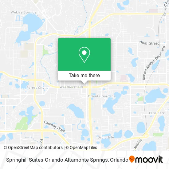Mapa de Springhill Suites-Orlando Altamonte Springs