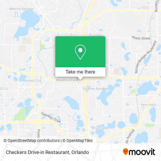 Checkers Drive-in Restaurant map