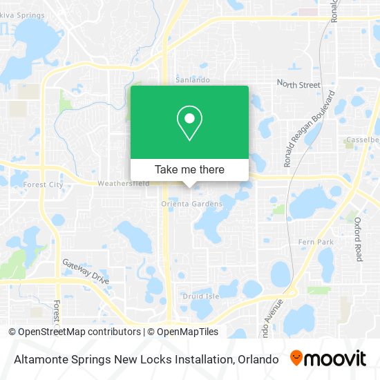 Mapa de Altamonte Springs New Locks Installation