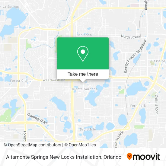 Altamonte Springs New Locks Installation map