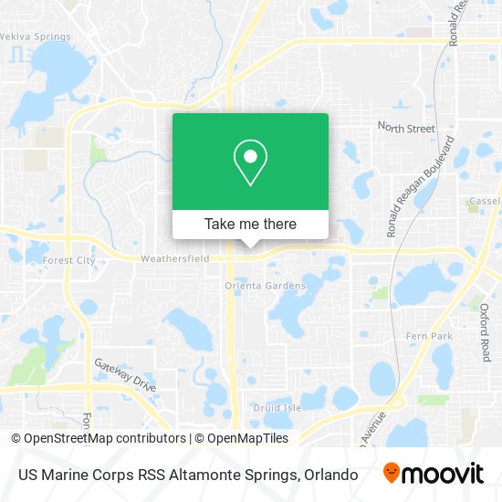 US Marine Corps RSS Altamonte Springs map