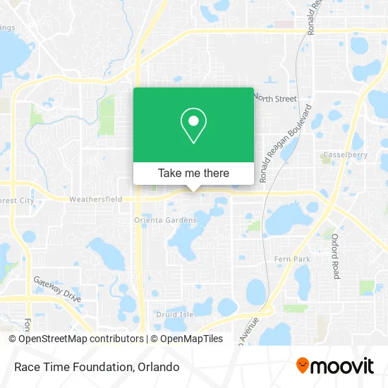 Race Time Foundation map