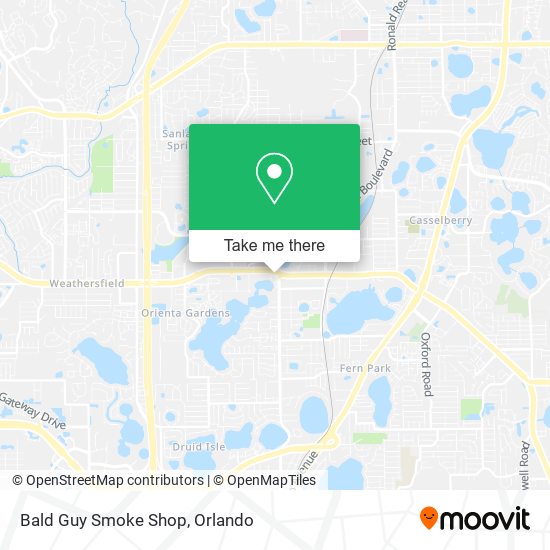 Mapa de Bald Guy Smoke Shop