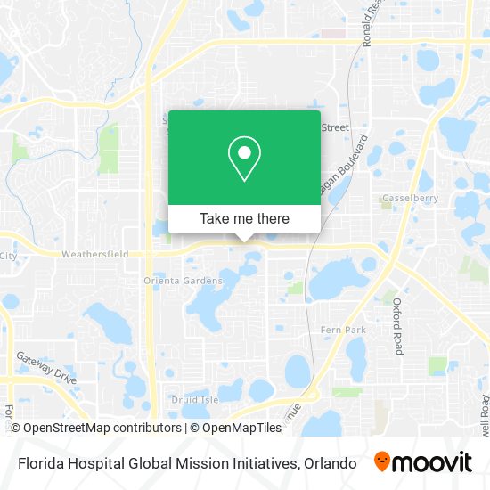 Mapa de Florida Hospital Global Mission Initiatives