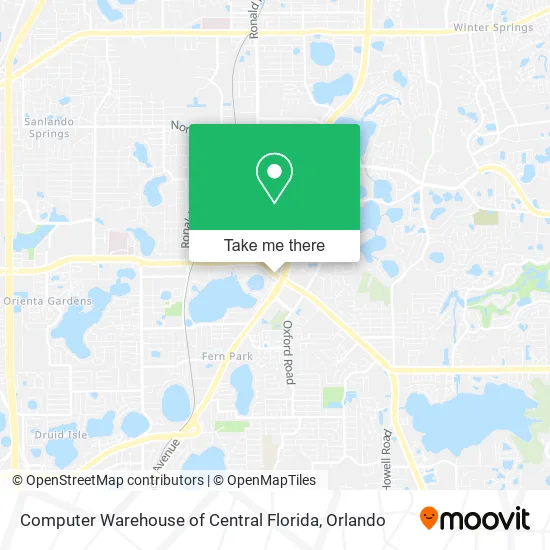 Computer Warehouse of Central Florida map