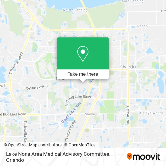 Mapa de Lake Nona Area Medical Advisory Committee