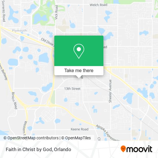 Mapa de Faith in Christ by God