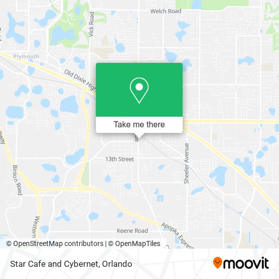 Star Cafe and Cybernet map