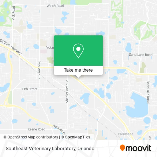 Mapa de Southeast Veterinary Laboratory