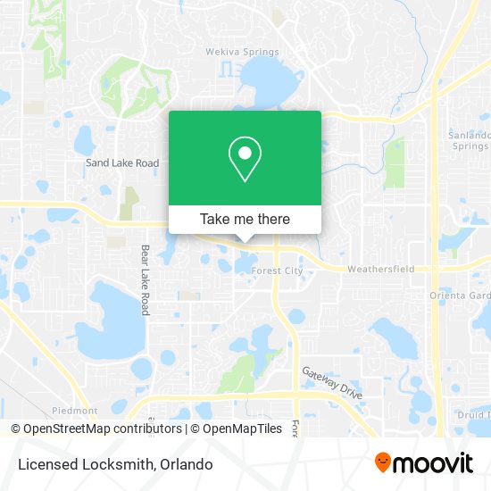 Licensed Locksmith map