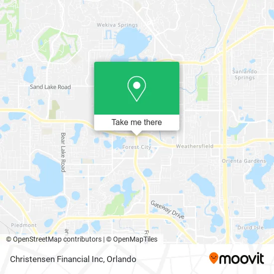 Christensen Financial Inc map