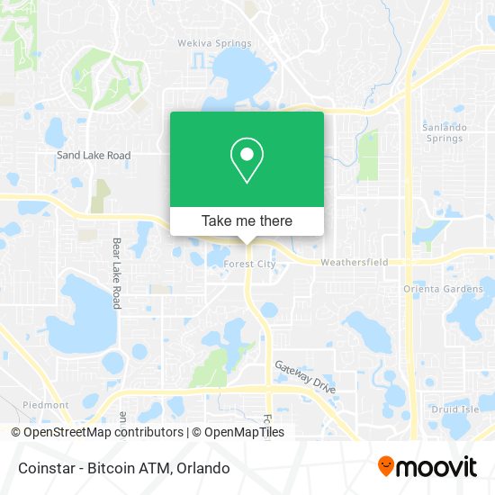 Mapa de Coinstar - Bitcoin ATM