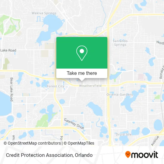 Credit Protection Association map