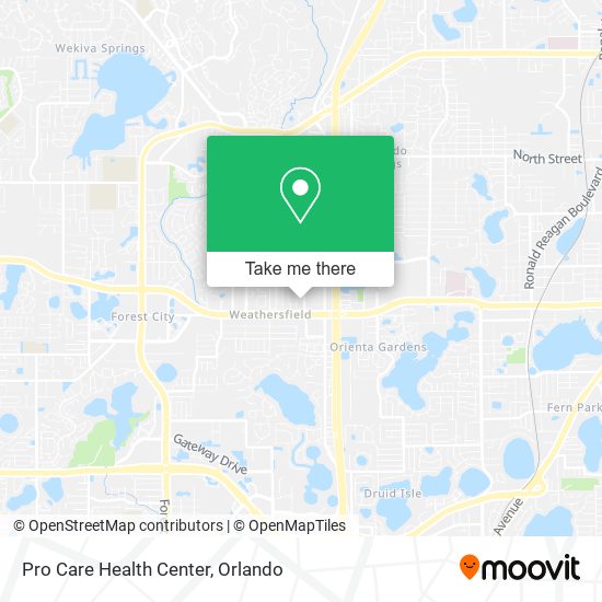 Pro Care Health Center map