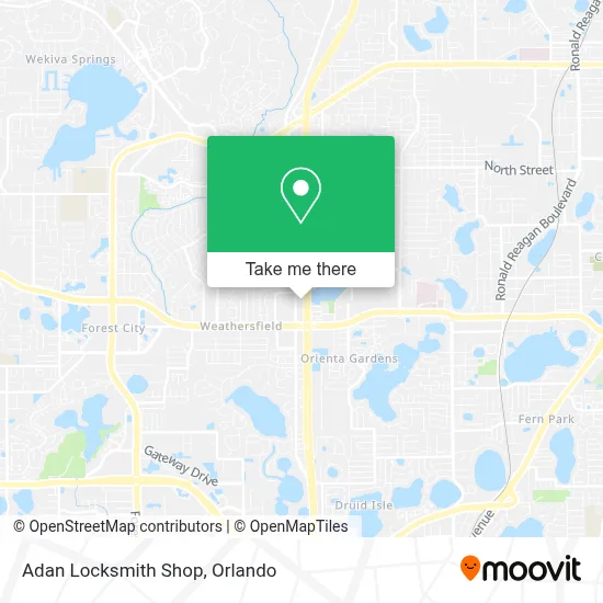 Adan Locksmith Shop map