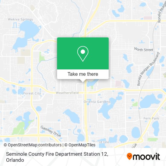 Seminole County Fire Department Station 12 map