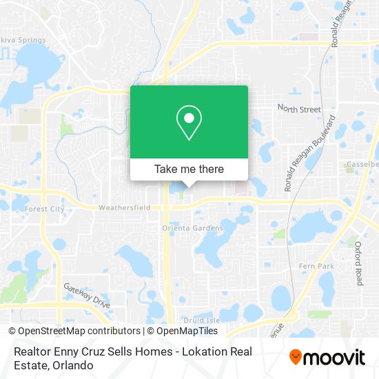 Realtor Enny Cruz Sells Homes - Lokation Real Estate map