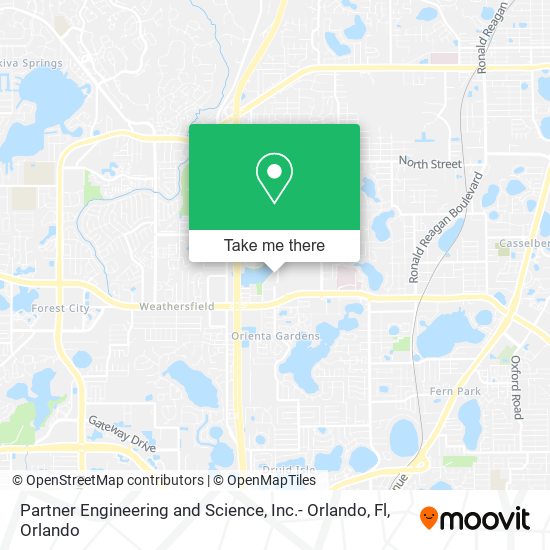 Mapa de Partner Engineering and Science, Inc.- Orlando, Fl