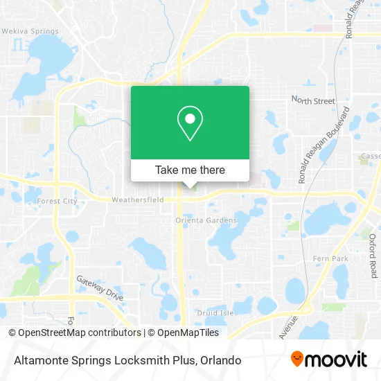 Altamonte Springs Locksmith Plus map