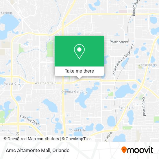 Mapa de Amc Altamonte Mall