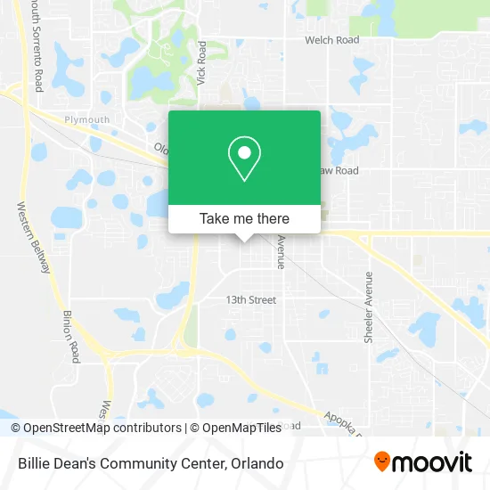 Mapa de Billie Dean's Community Center