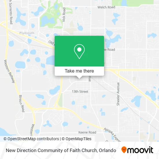 Mapa de New Direction Community of Faith Church