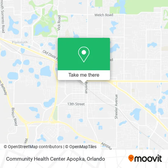 Mapa de Community Health Center Apopka