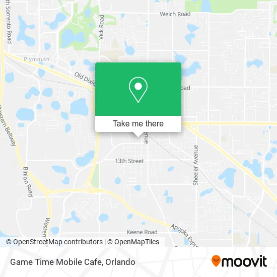 Mapa de Game Time Mobile Cafe