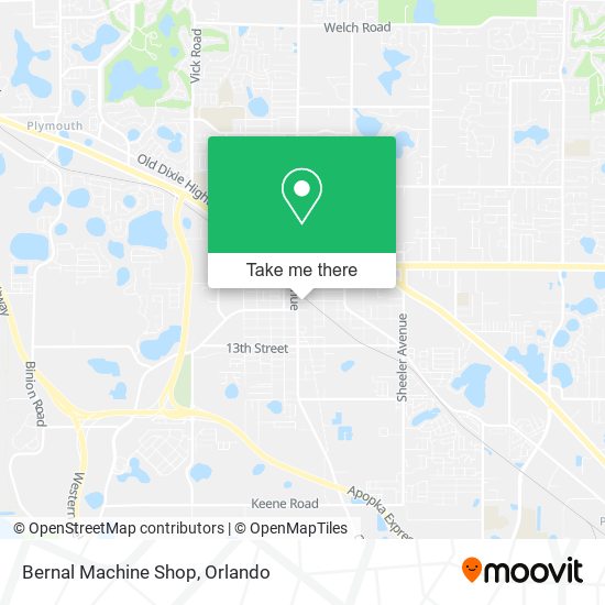 Mapa de Bernal Machine Shop