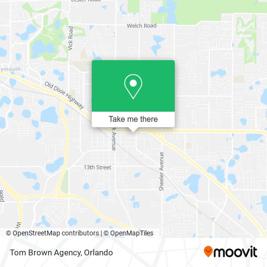 Mapa de Tom Brown Agency