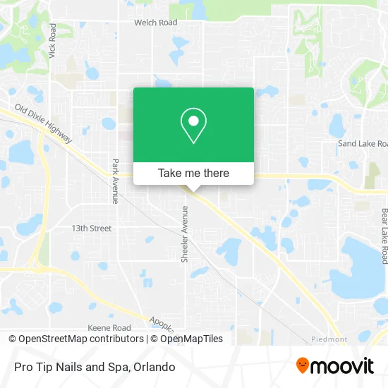Mapa de Pro Tip Nails and Spa