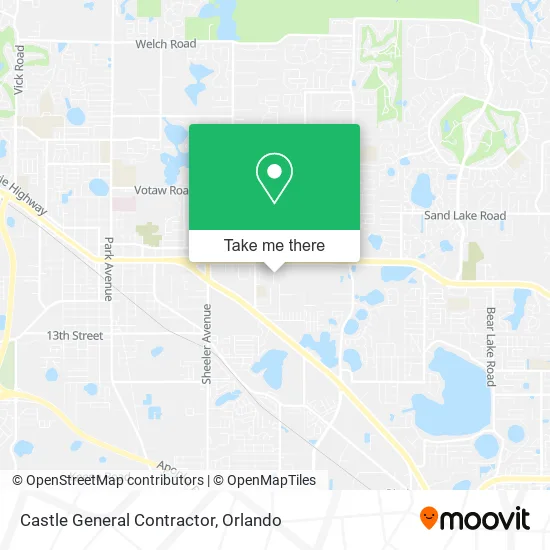 Castle General Contractor map