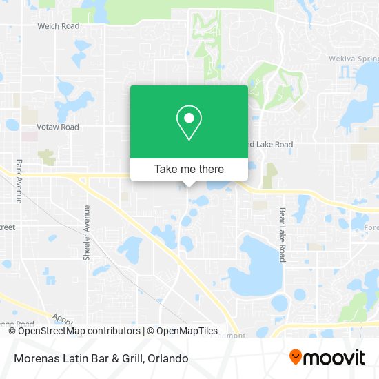 Mapa de Morenas Latin Bar & Grill